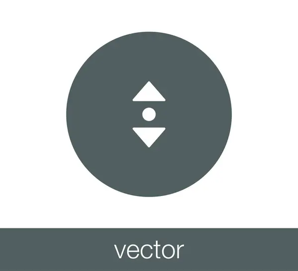 Scroll pictograma web . — Vector de stoc