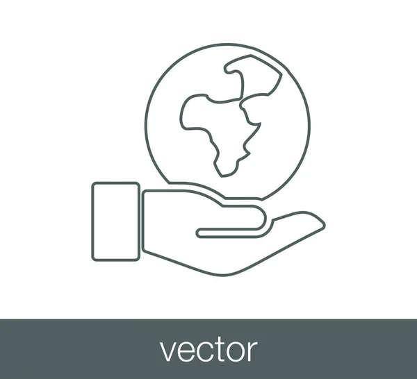 Icono web eco — Vector de stock