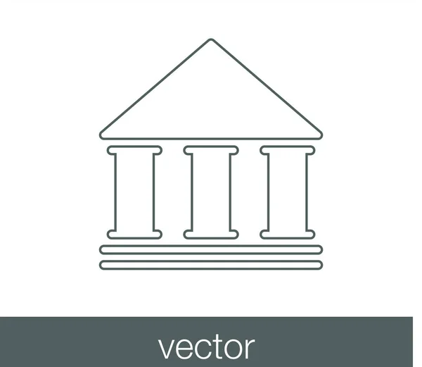 University or bank icon. — Stock Vector