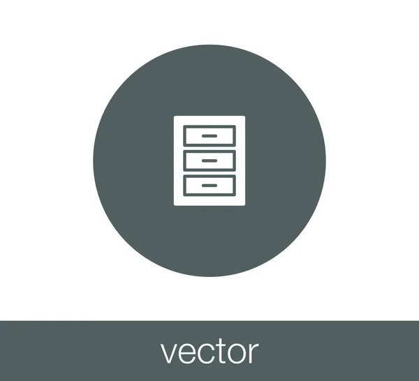Archiv-Ikone — Stockvektor