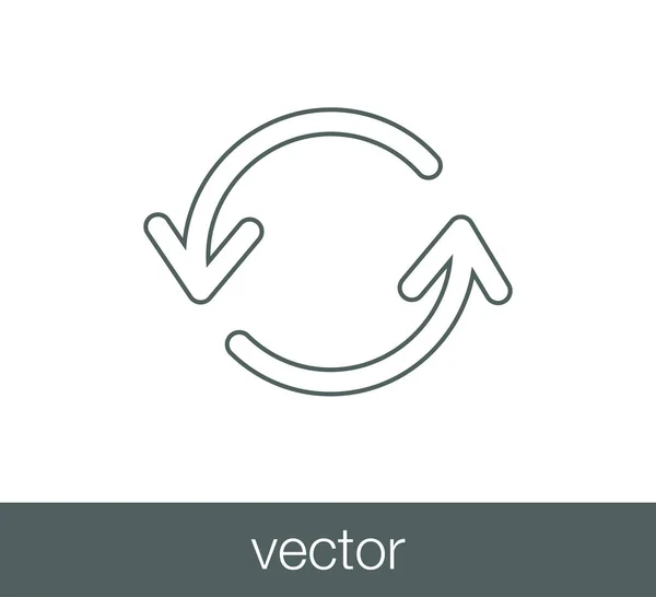 Recargar icono de símbolo . — Vector de stock