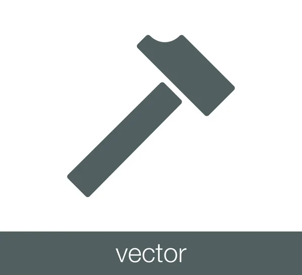 Hamer web pictogram. — Stockvector