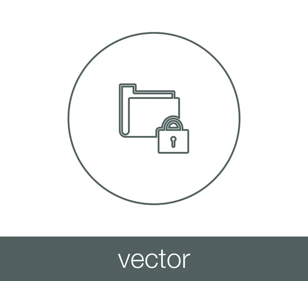 Ikona folderu proste — Wektor stockowy