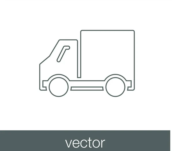 Delivery truck web icon — Stock Vector