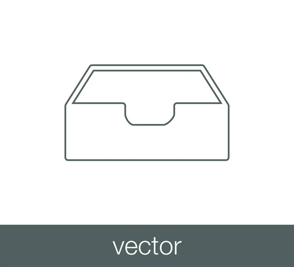 Значок почтового ящика . — стоковый вектор