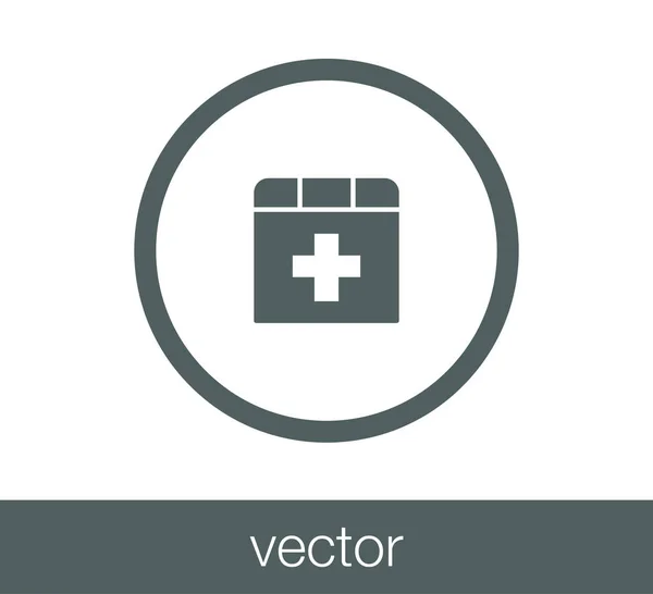Icône web santé — Image vectorielle