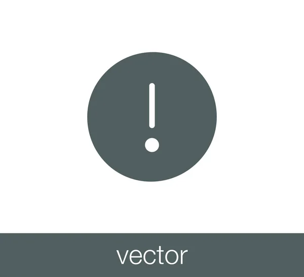 Signo de atención icono — Archivo Imágenes Vectoriales