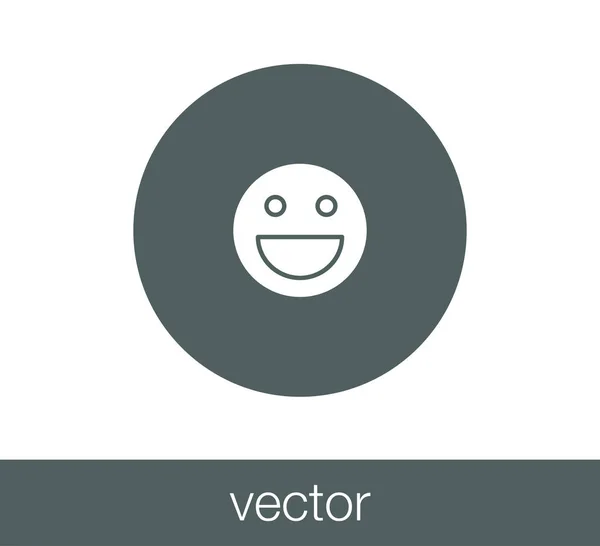 Sonrisa icono de la cara — Vector de stock