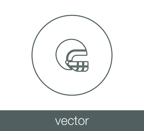 Reugby helmet icon — стоковый вектор