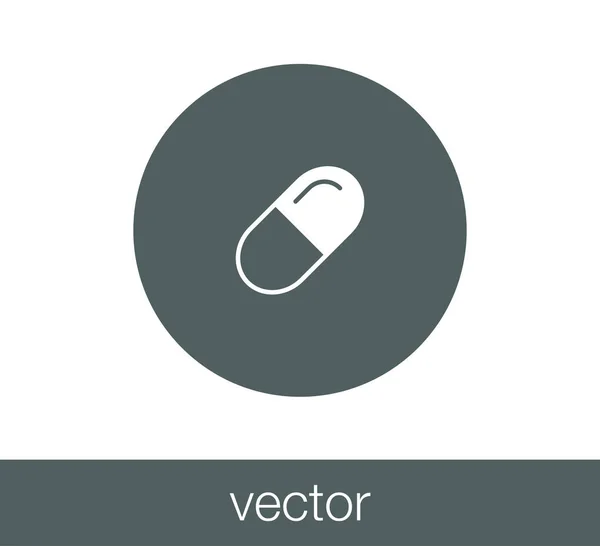 Medical pill icon — Stock Vector