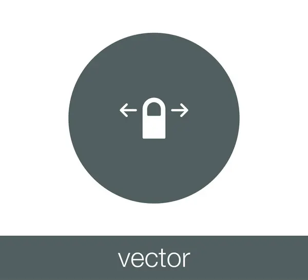 Érint gesztus ikon — Stock Vector