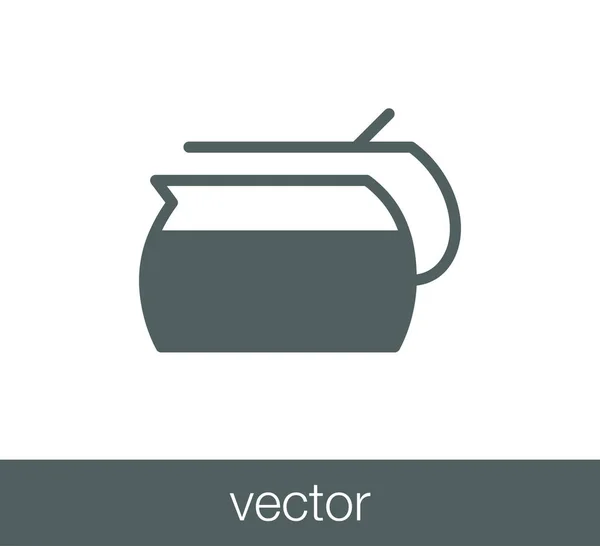 Diseño del icono de la taza de té — Vector de stock