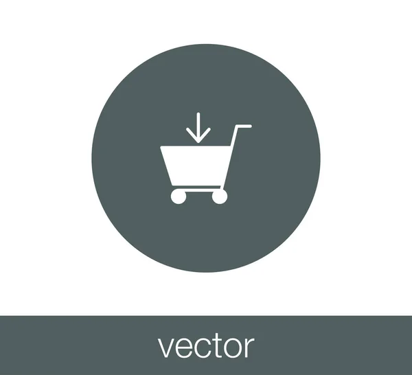 Icono del carrito de compras — Vector de stock