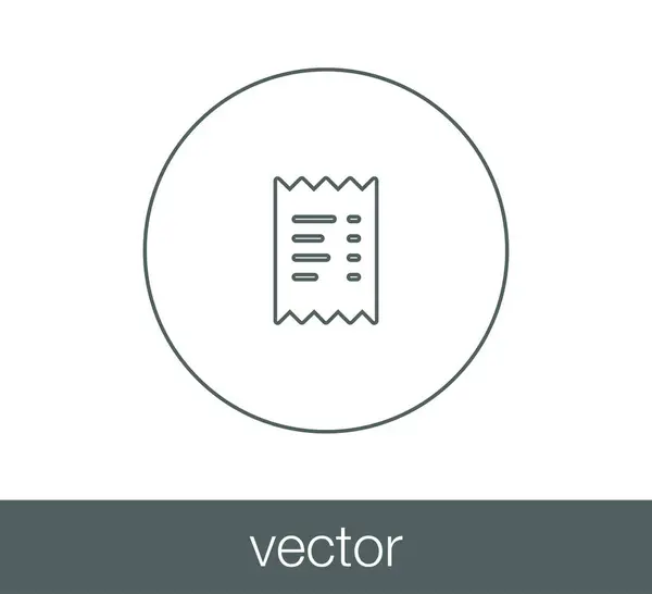 Icono de lista de compras. — Vector de stock