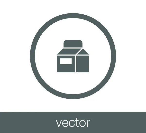 Kartonnen melkpak — Stockvector