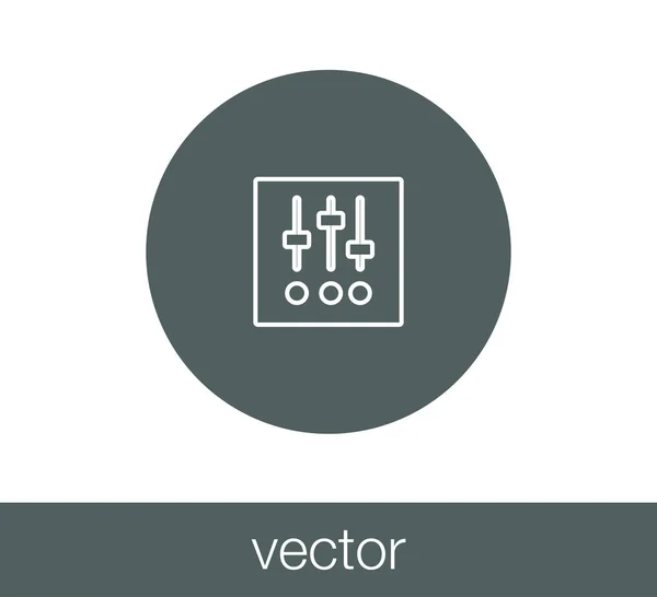 Ícone do painel de controle . — Vetor de Stock