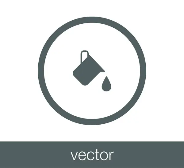 Icono de cubo de pintura — Vector de stock