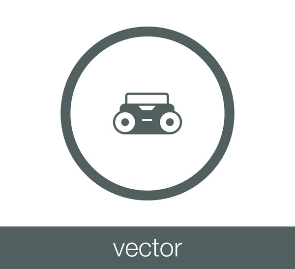 Ikon web radio - Stok Vektor