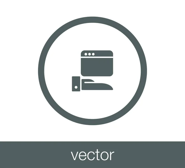 Kode vindue ikon – Stock-vektor