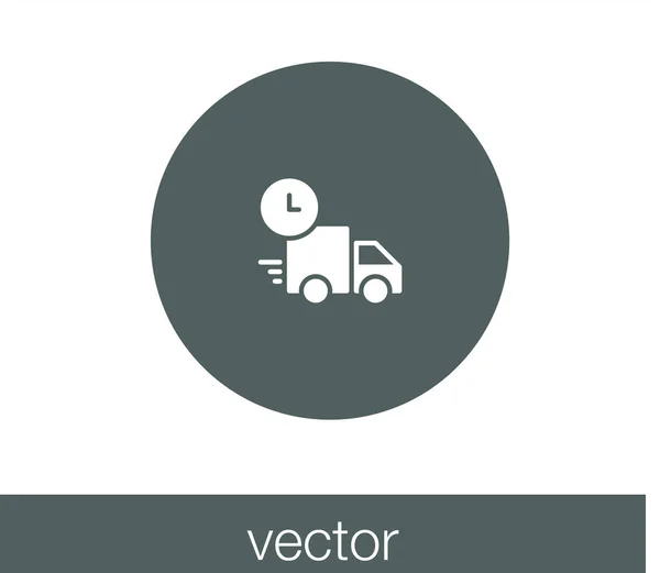 Delivery truck web icon — Stock Vector