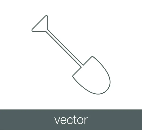 Garden shovel icon — Stock Vector