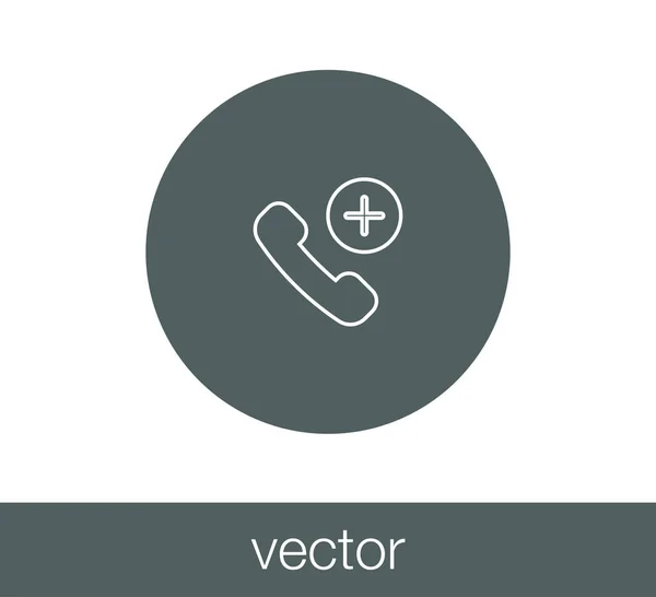 Ilustración del icono del teléfono . — Vector de stock