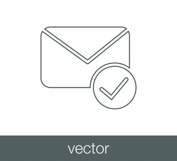 E-Mail einfaches Symbol — Stockvektor