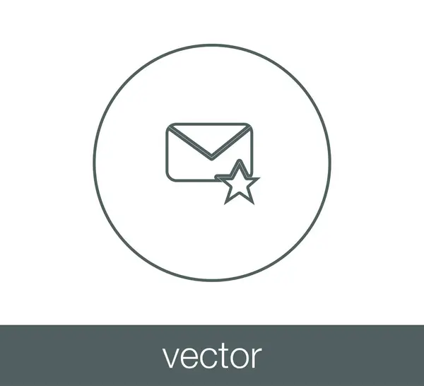이메일 간단한 아이콘 — 스톡 벡터