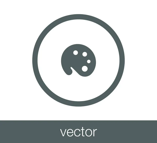 Kleurenpalet pictogram — Stockvector