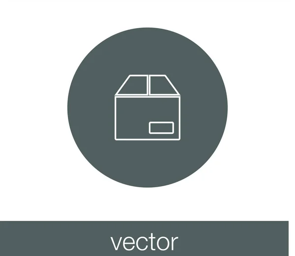 Icône de boîte de fret — Image vectorielle