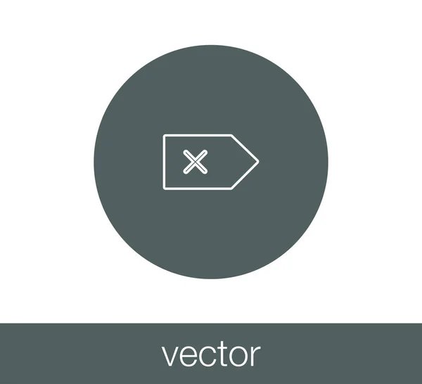 Cerrar signo icono . — Vector de stock