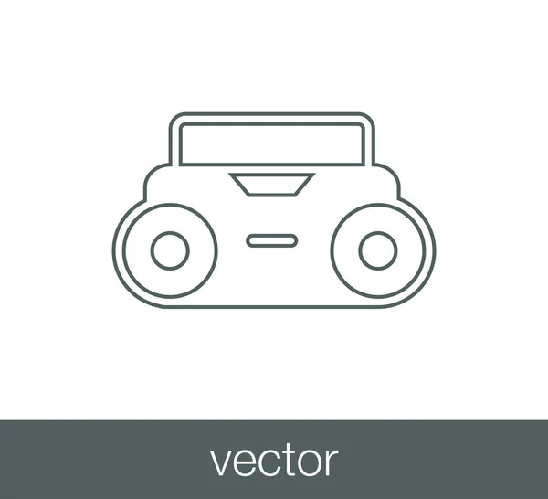 라디오 웹 아이콘 — 스톡 벡터