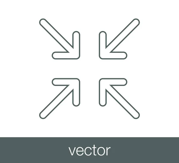 Icono de línea objetivo — Archivo Imágenes Vectoriales