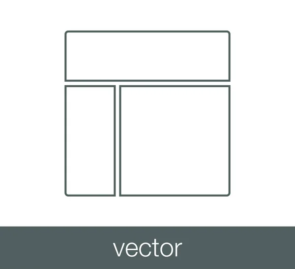 Bildikonen layout — Stock vektor