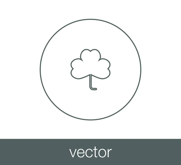 Leaf web icon. — Stock Vector