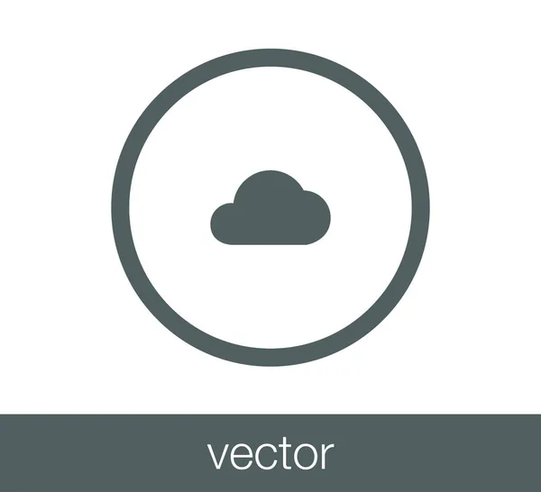 Wolkenzeichen-Symbol. — Stockvektor