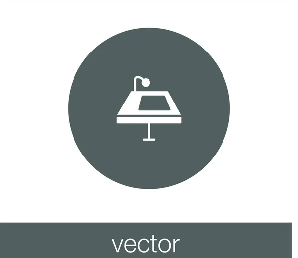 Podium flat icon. — Stock Vector