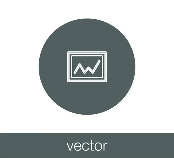 Imagen icono plano . — Vector de stock