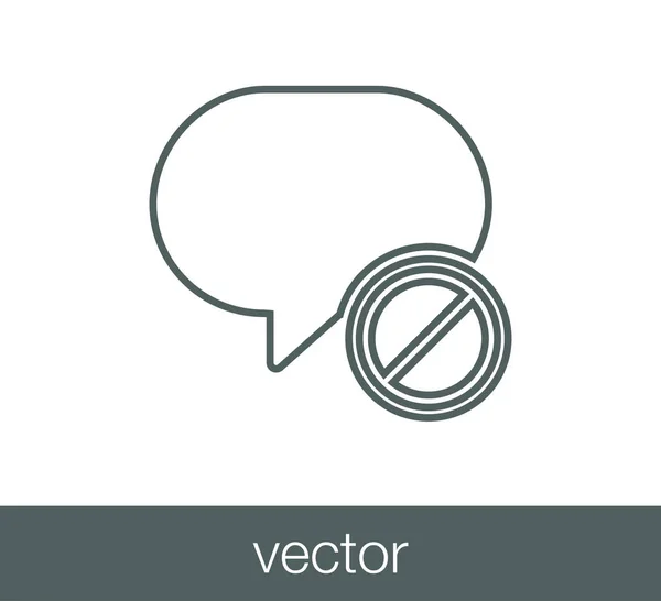 Chatten bubblan ikonen — Stock vektor