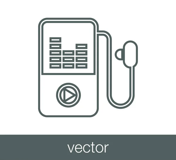 Mp-3-Player-Symbol — Stockvektor