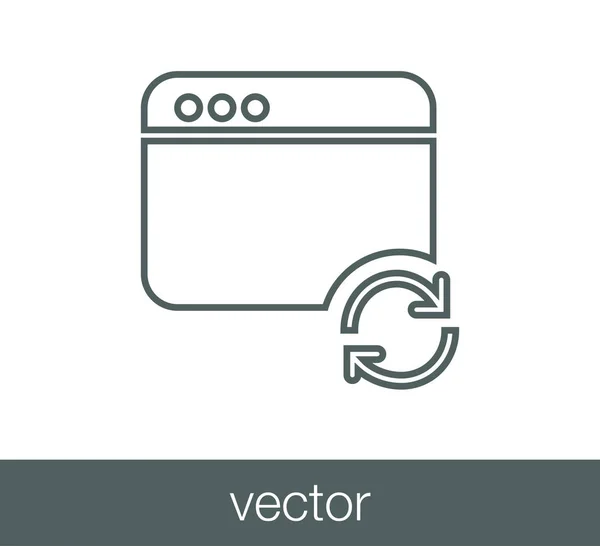 Значок окна кода — стоковый вектор