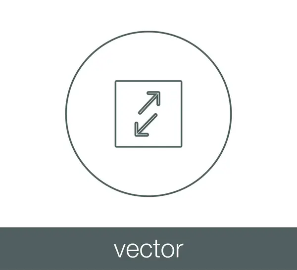 Icono de transferencia con dos flechas laterales — Vector de stock