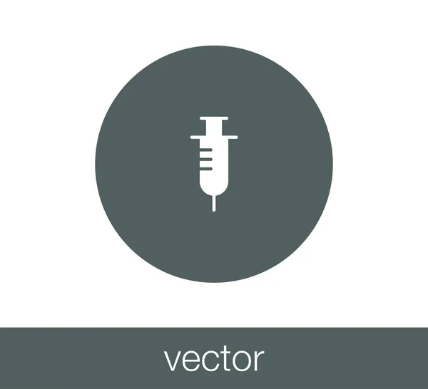 Pictogram medische spuit — Stockvector