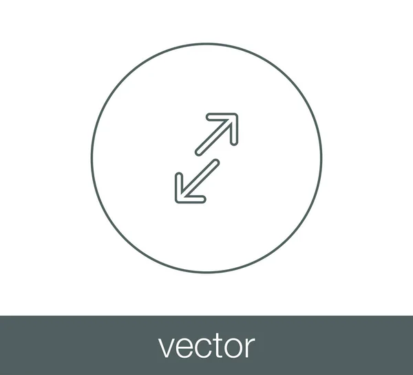 Icono de transferencia con dos flechas laterales — Vector de stock