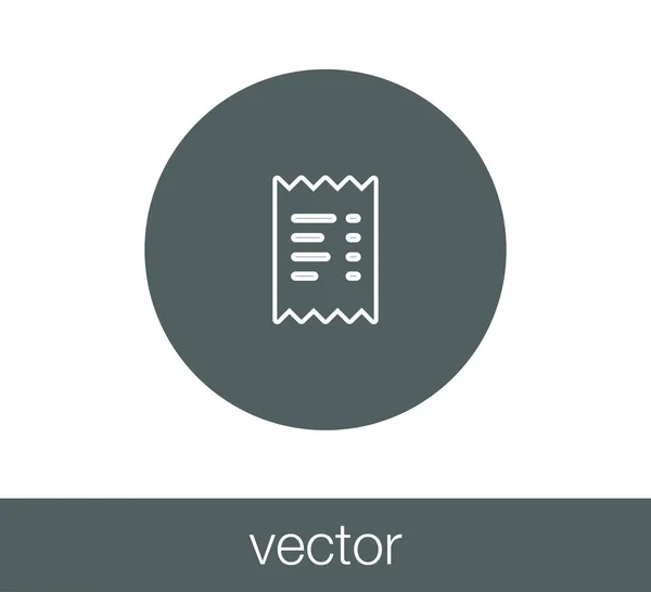 Shopping list icon. — Stock Vector