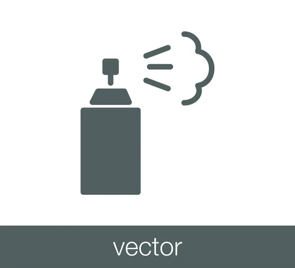 Pulverizar icono plano — Archivo Imágenes Vectoriales