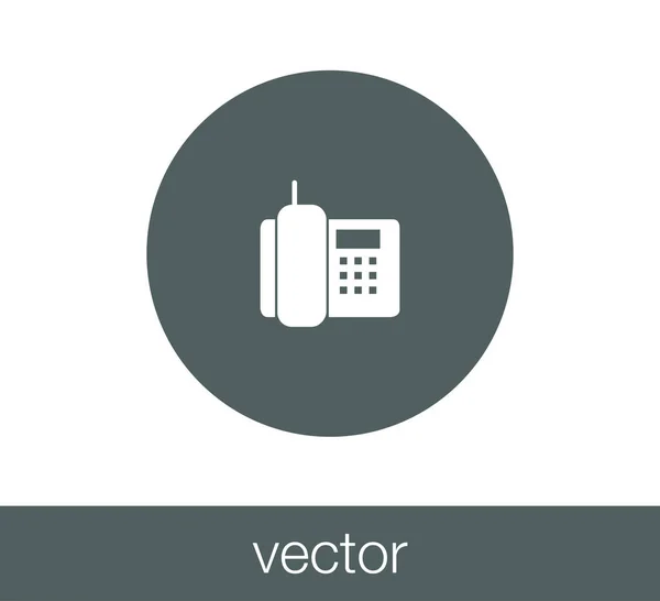 Teléfono Icono plano — Vector de stock