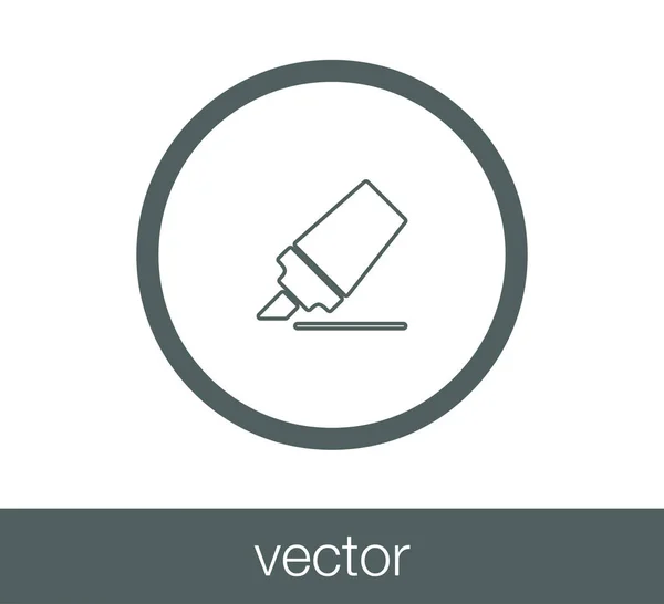 Marcador ícone plano — Vetor de Stock