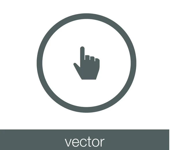 Touch gebaar-pictogram — Stockvector