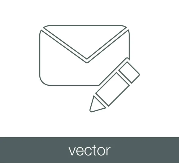 E-Mail einfaches Symbol — Stockvektor